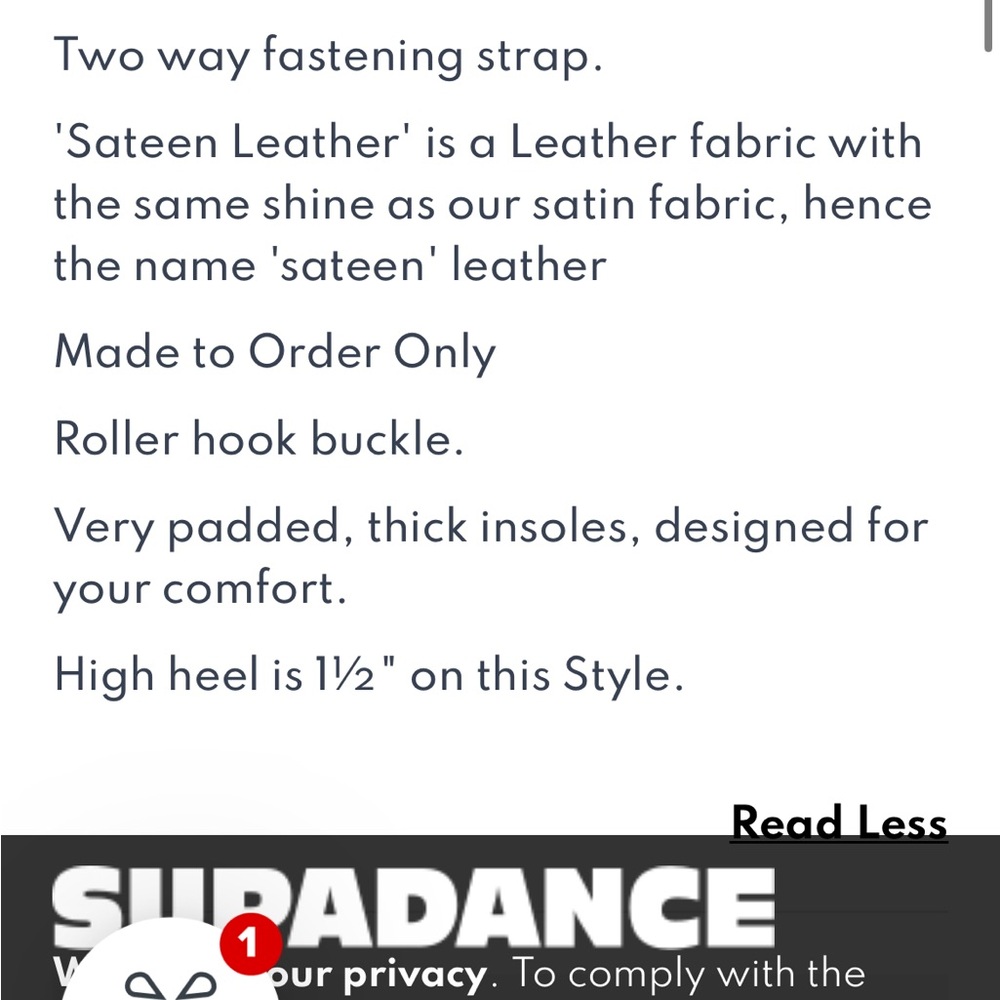 Supadance Ballroom Practice Shoes Sandals Size 5 wide - Picture 8 of 10